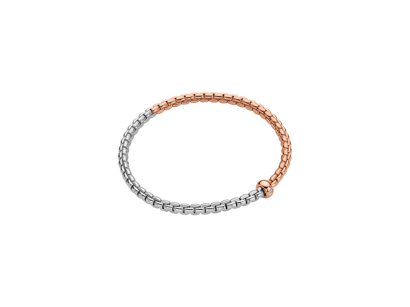 Eka Bicolour Flex'It Bracelet, Medium - 18ct White/Rose Gold - 01M01B2_BB_1_XRX_00M