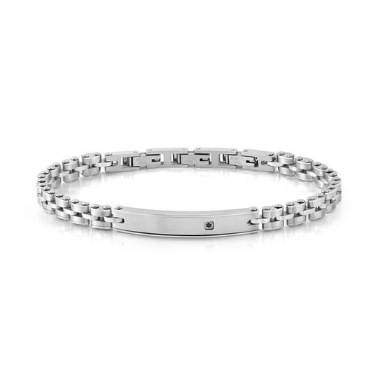 Strong Black Diamond Stainless Steel Bracelet - 028324/001