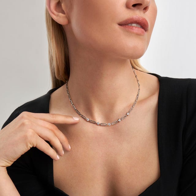 Chains Of Style Necklace - Silver - 029401/001