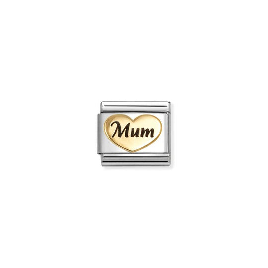 Composable Classic Mum Heart Link - Gold - 030285/80
