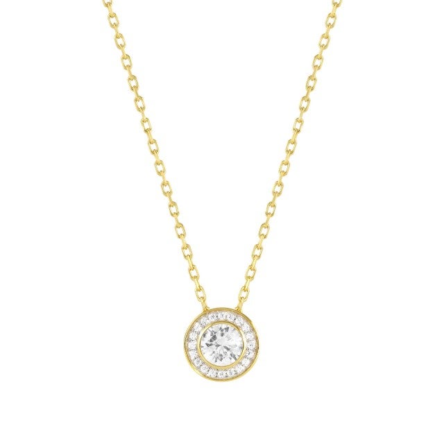 Gold Aurea CZ Collection - Pendant, Bracelet & Stud Earrings - SAVE £10