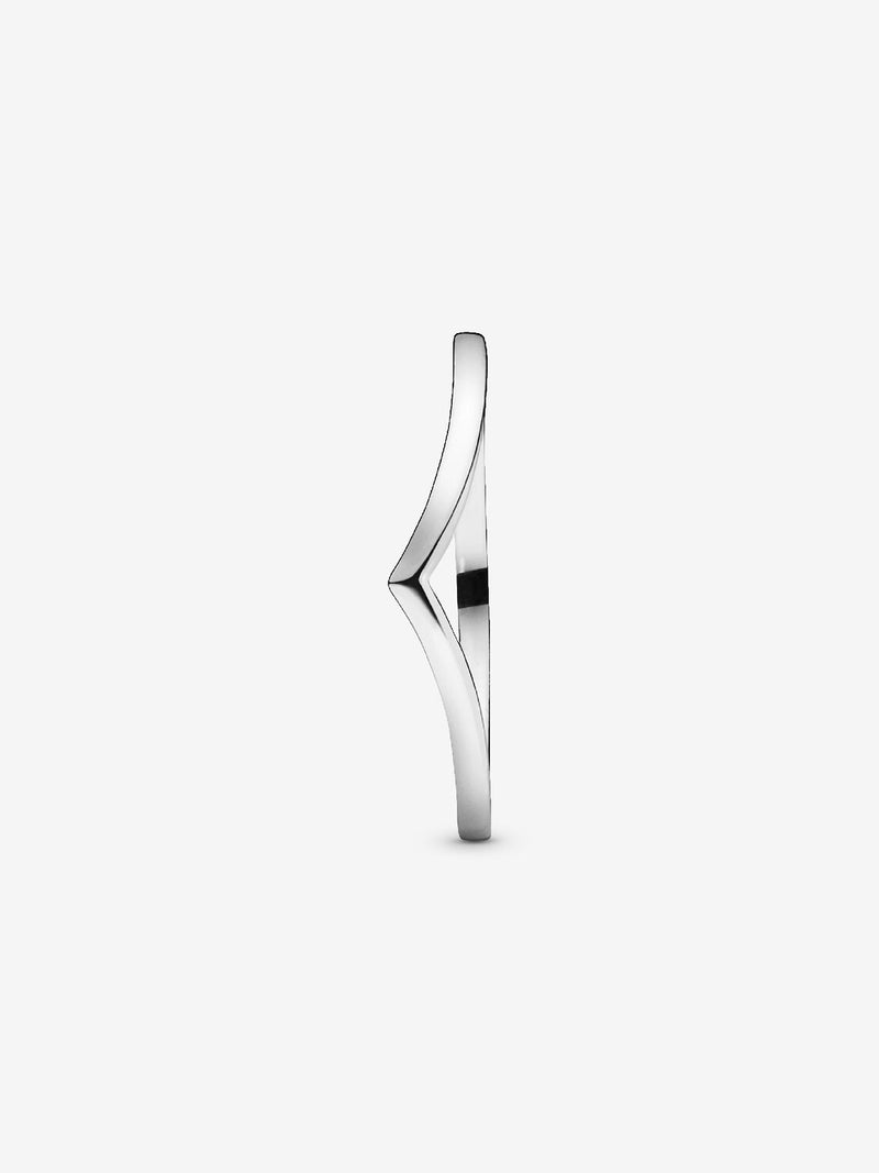 Polished Wishbone Ring - Sterling Silver - 196314