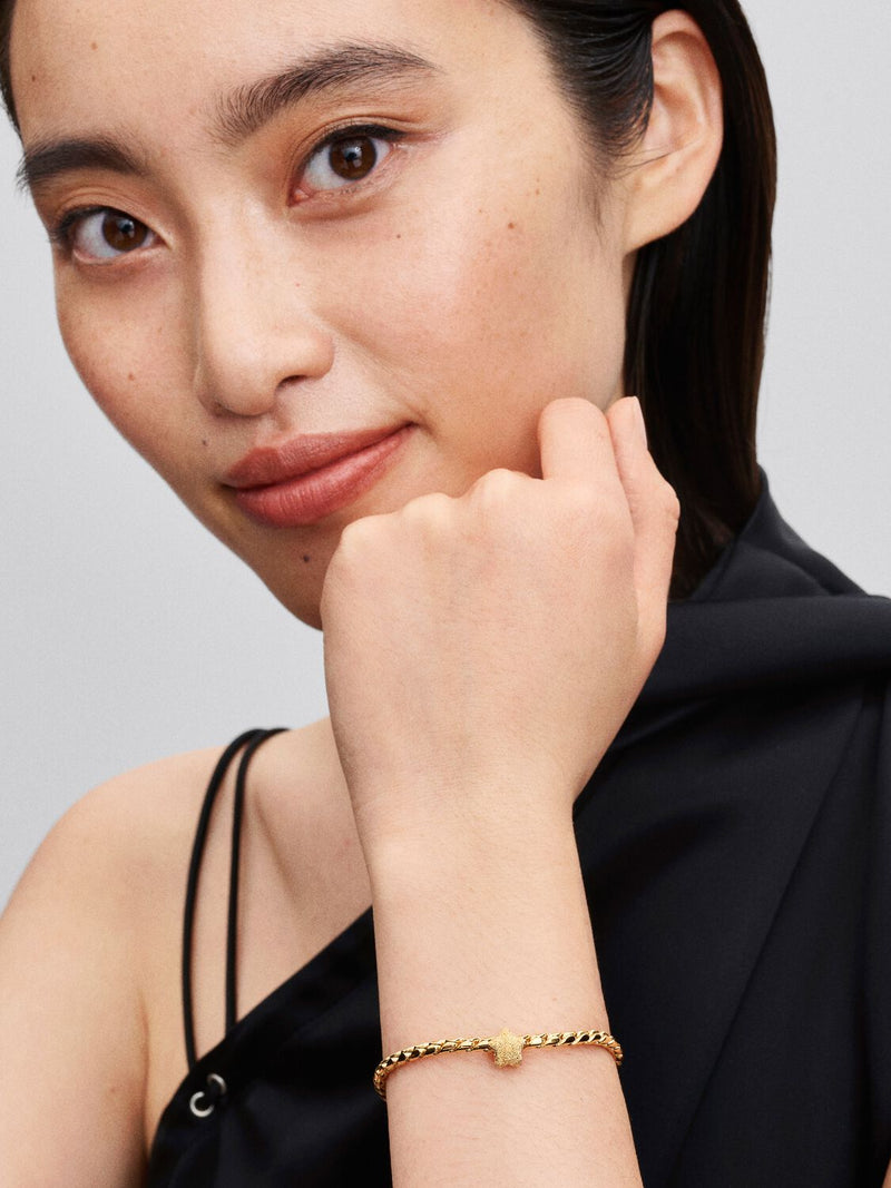 Textured Star Mini Charm - 14ct Gold Plated - 764050C00