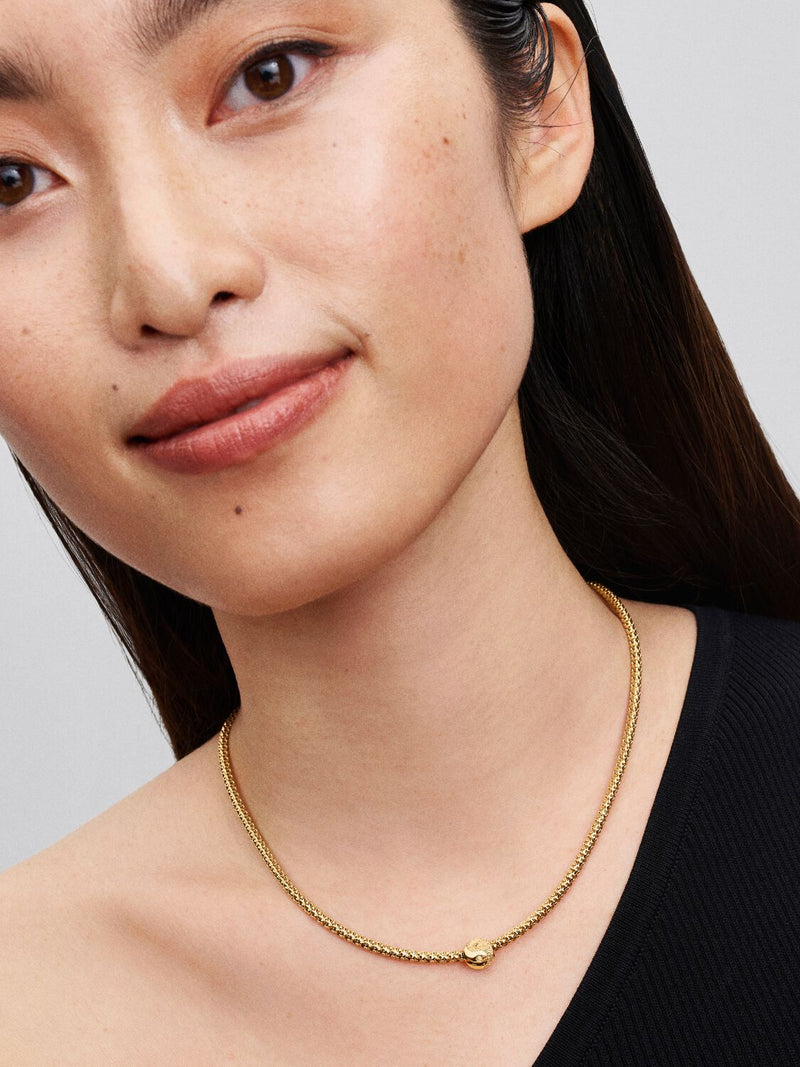 Textured Yin & Yang Mini Charm - 14ct Gold Plated - 764045C00