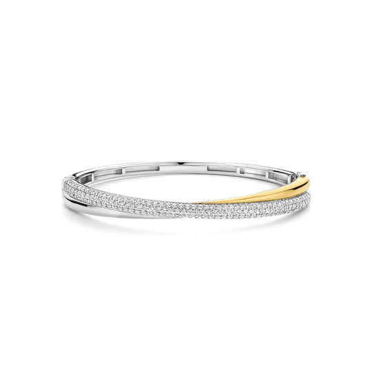 Milano Intertwined Bands Bangle - Gold/Silver - 23071ZY