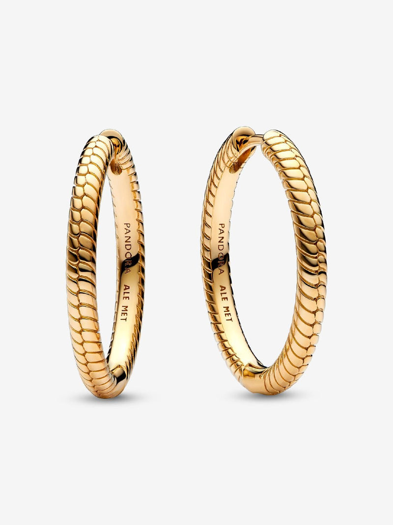 Pandora Moments Charm Hoop Earrings - 14ct Gold Plated - 269532C00