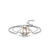 Milano Entwined Circles Bracelet - Silver/Rose Gold - 2790SR