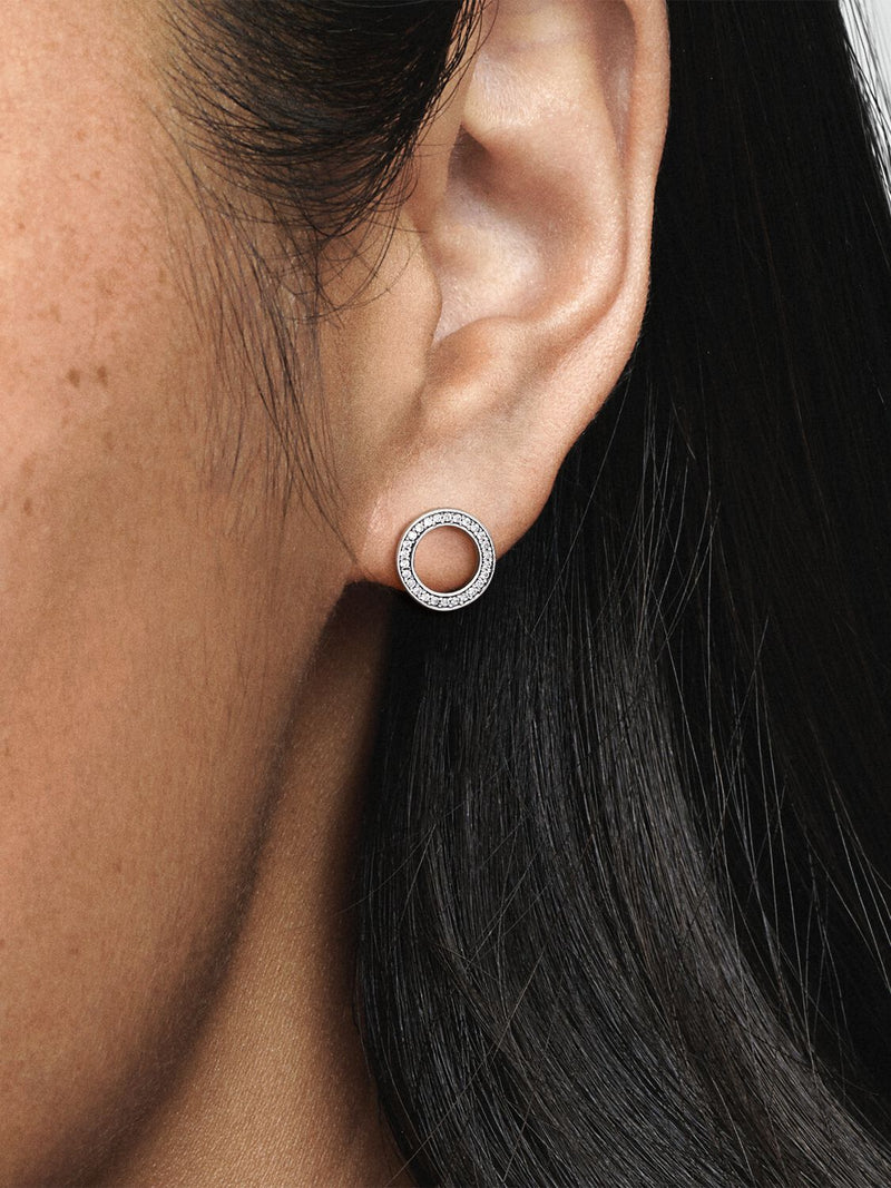 Forever Pandora Stud Earrings - Sterling Silver - 290585CZ