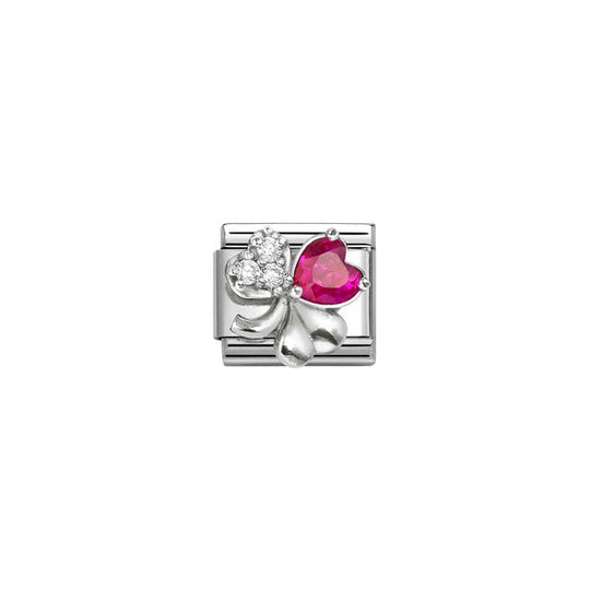 Composable Classic White/Red Clover Link - 330322/11