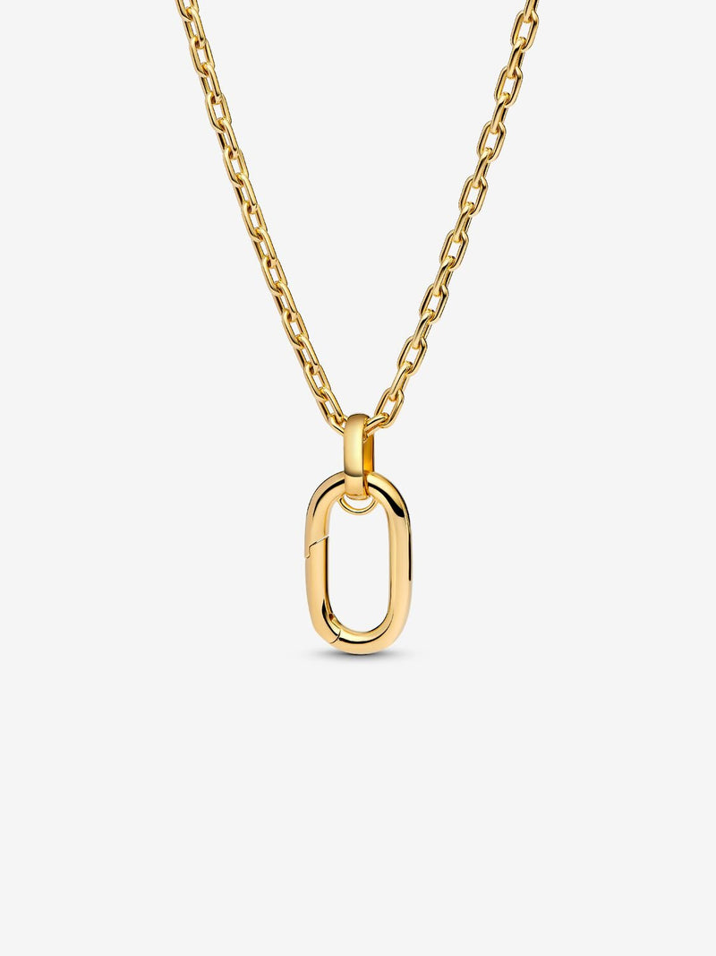 Large Openable Link Pendant Necklace - 14ct Gold Plated - 364083C00-70