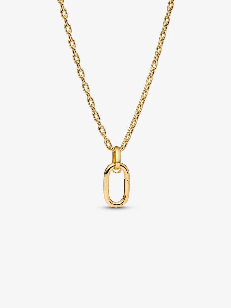 Large Openable Link Pendant Necklace - 14ct Gold Plated - 364083C00-70