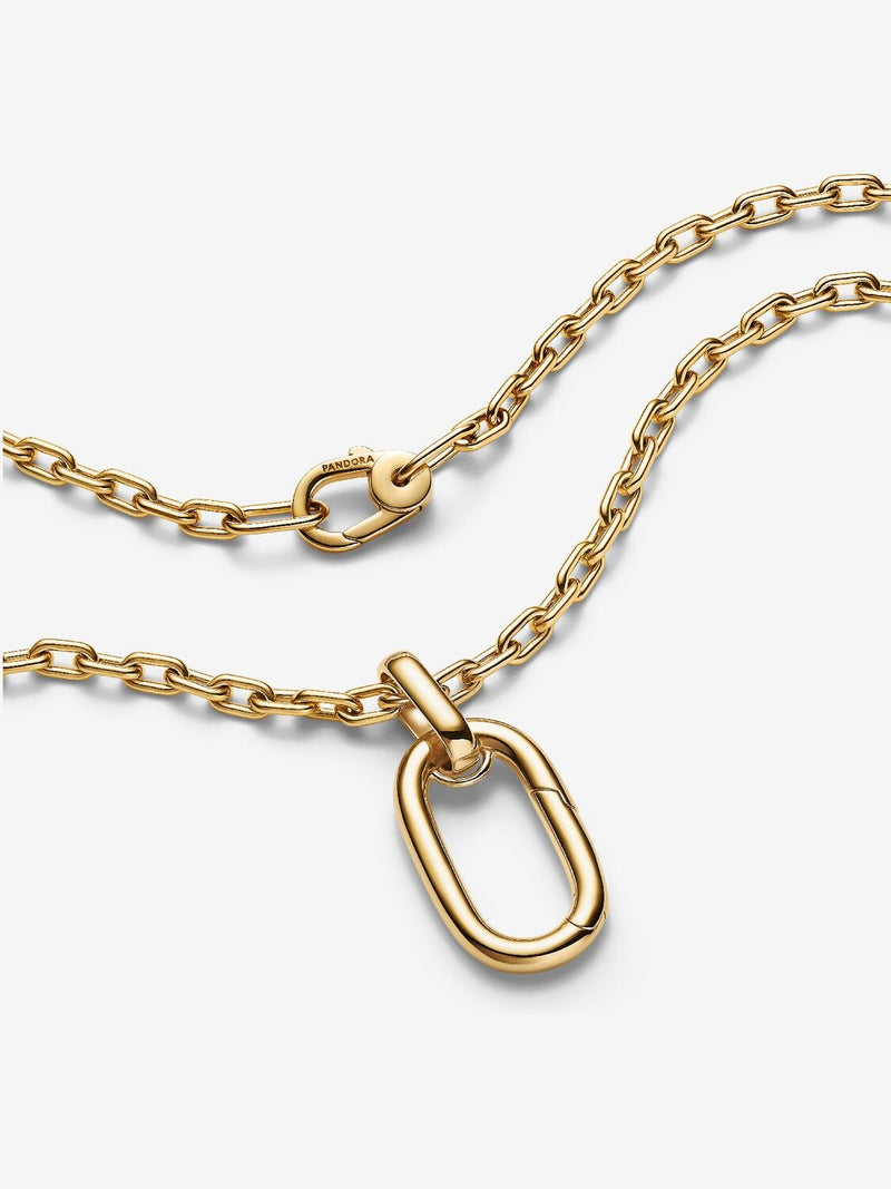 Large Openable Link Pendant Necklace - 14ct Gold Plated - 364083C00-70