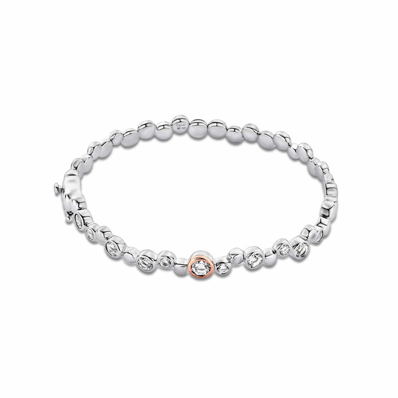 Celebration Bangle - Silver/Rose Gold - 3SMBG2