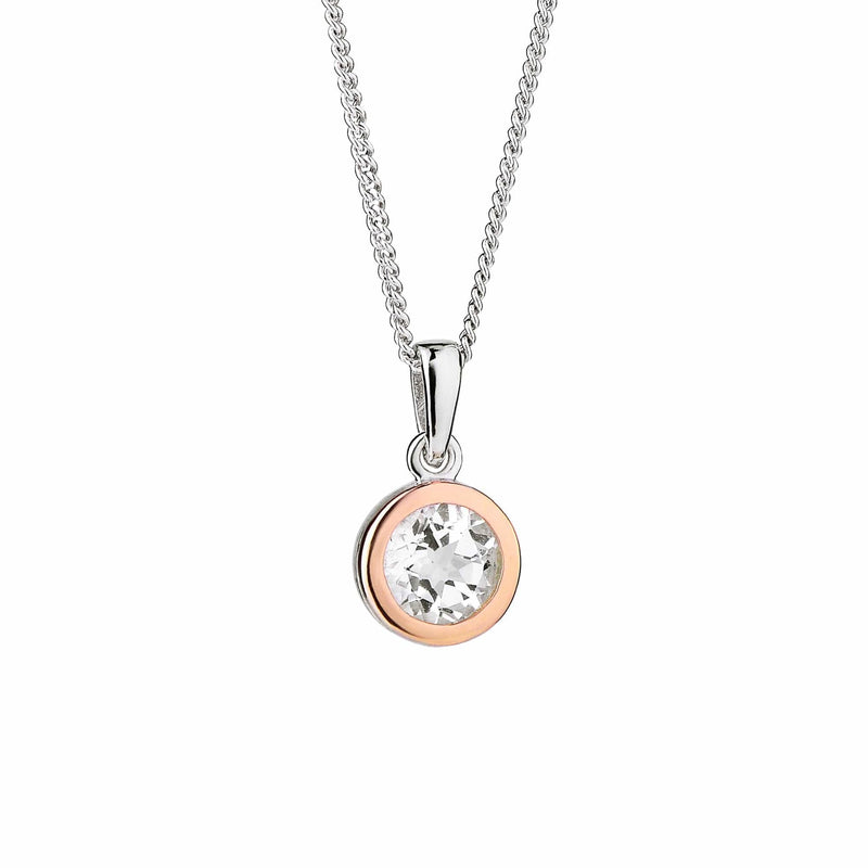 Celebration Pendant - Silver/Rose Gold - 3SMP5