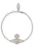 Luzia Bas Relief Bracelet - Silver/Cream Pearl - 6102021U-02P118-CN