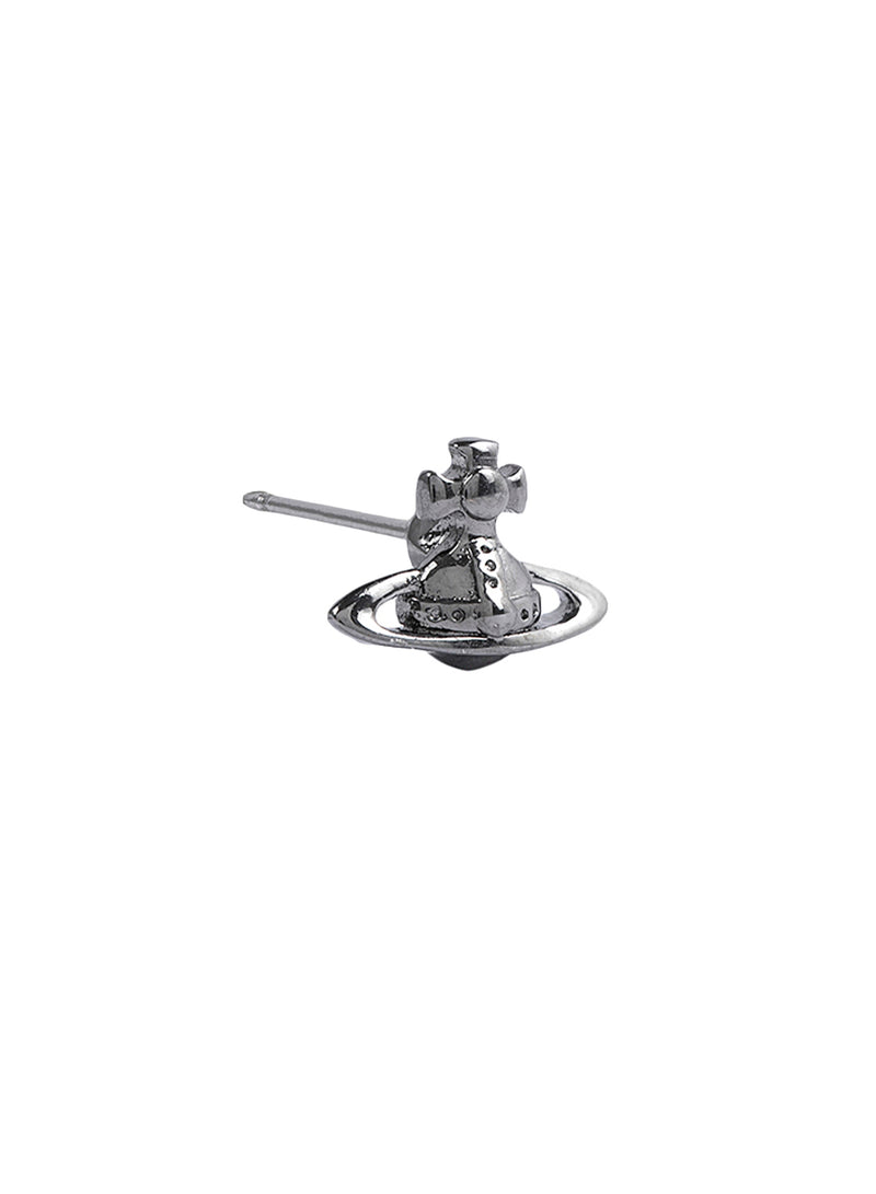 Man Single Lorelei Stud Earring - Gunmetal - 62010045-02S001-IM