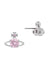 Reina Earrings - Silver/Pink - 62010070-02P347-SM