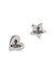 Priscilla Earrings - Silver/Black - 6201033B-02P157-FJ