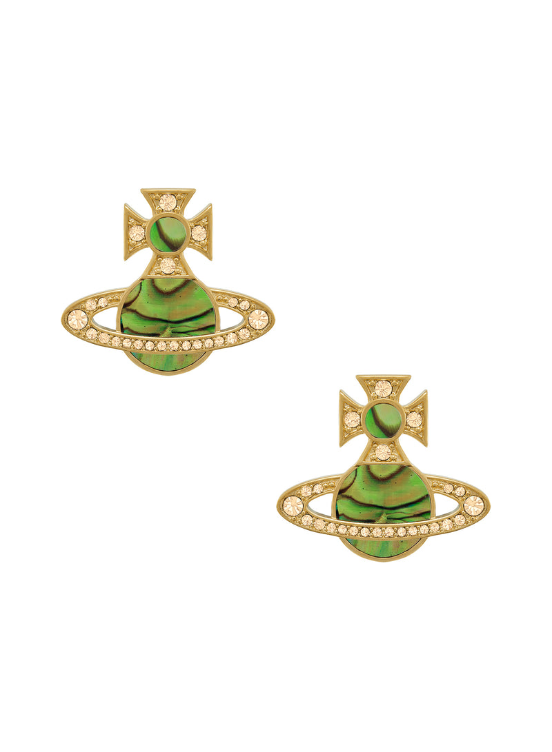 Rina Earrings - Gold/Peach/Peridot - 6201036D-02R898