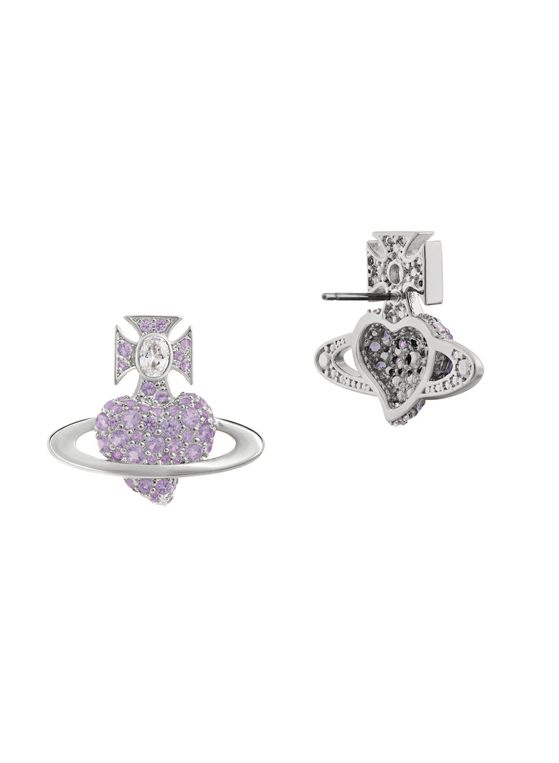 Agnatha Earrings - Silver/Lilac - 6201036H-02P621