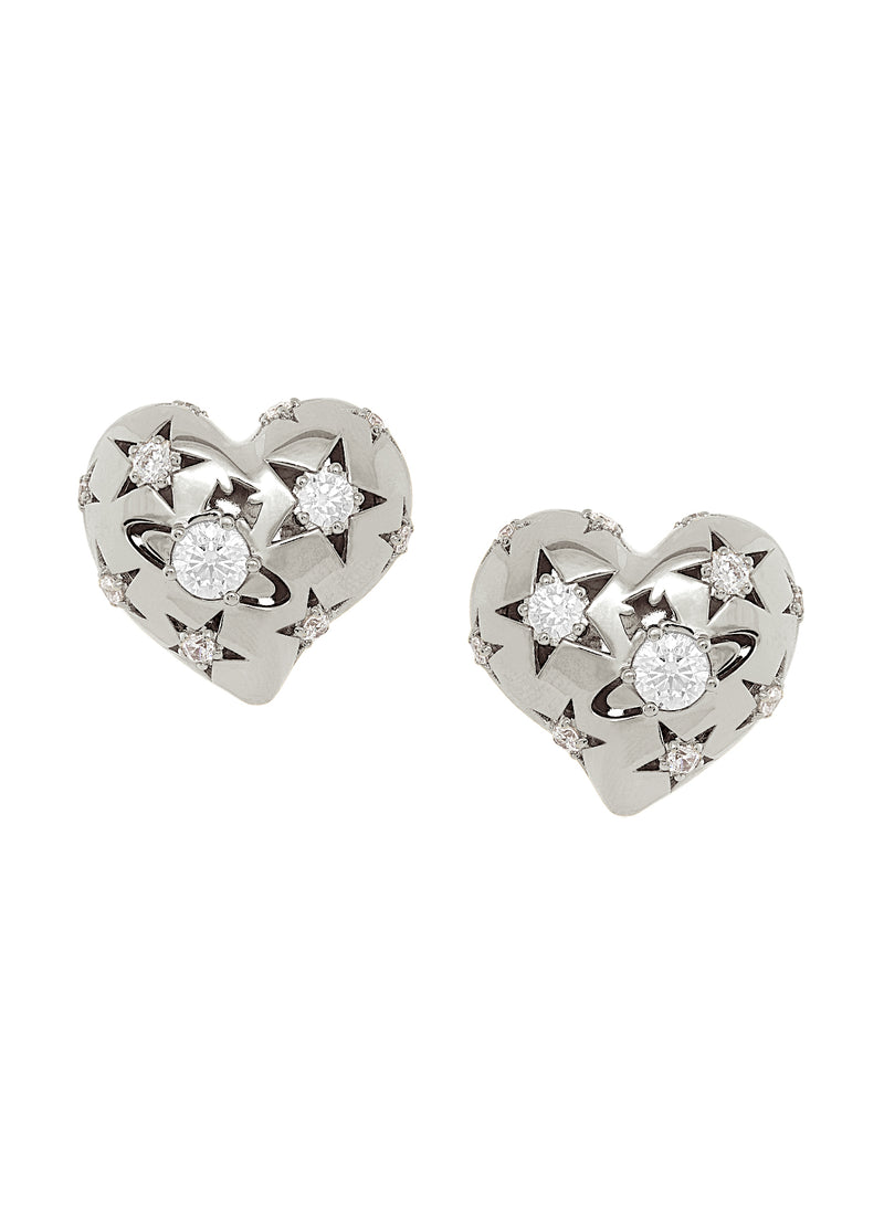 Lee Clip Earrings - Silver - 62030097-02P102
