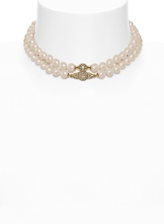 Graziella Pearl Choker - Gold - 6303003K-02R143-W2