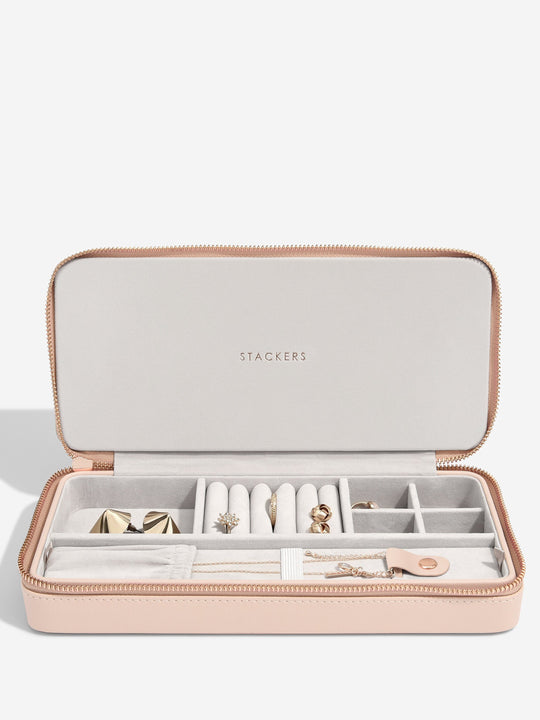 Sleek Necklace Travel Jewellery Box - Blush Pink - 74306