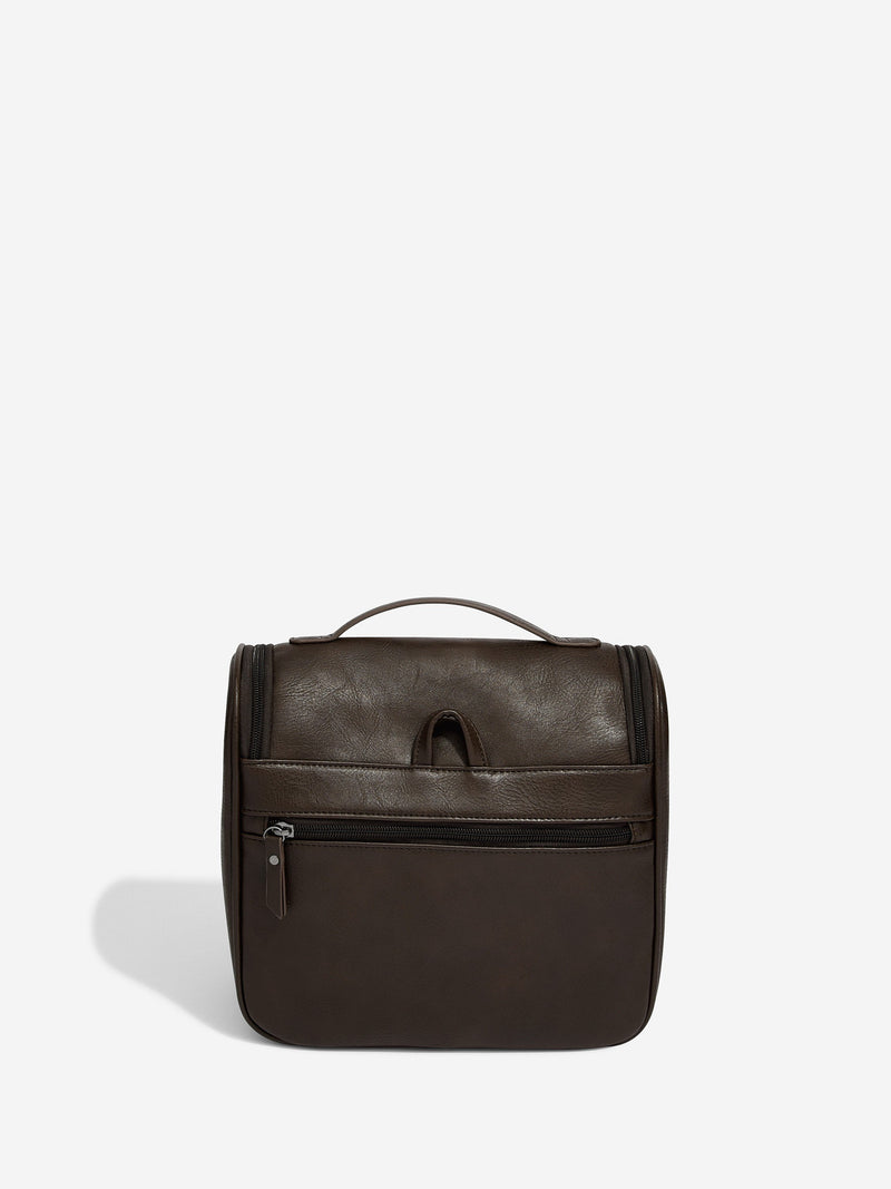 Mens Hanging Washbag - Brown - 74333