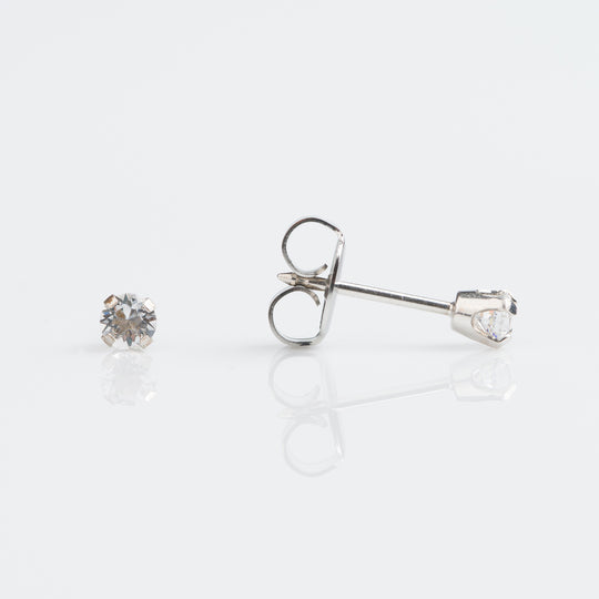 9ct White Gold 8 Point Diamond Stud Earrings - 7509-5038-GB