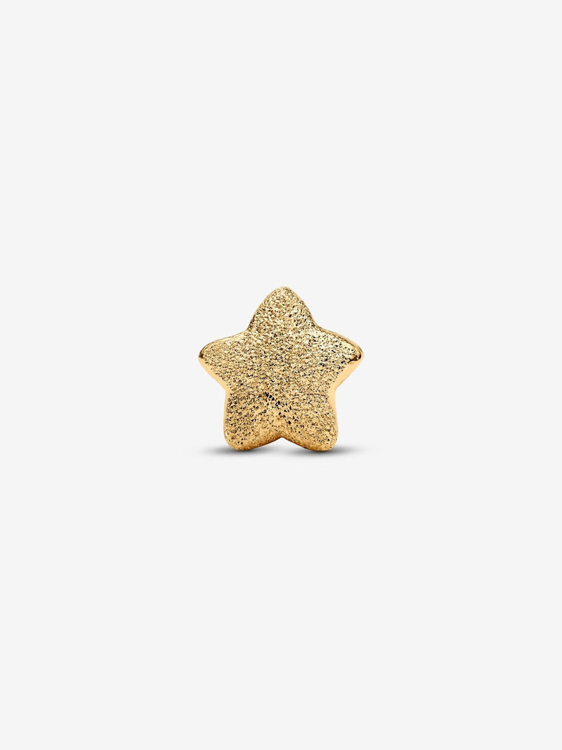 Textured Star Mini Charm - 14ct Gold Plated - 764050C00