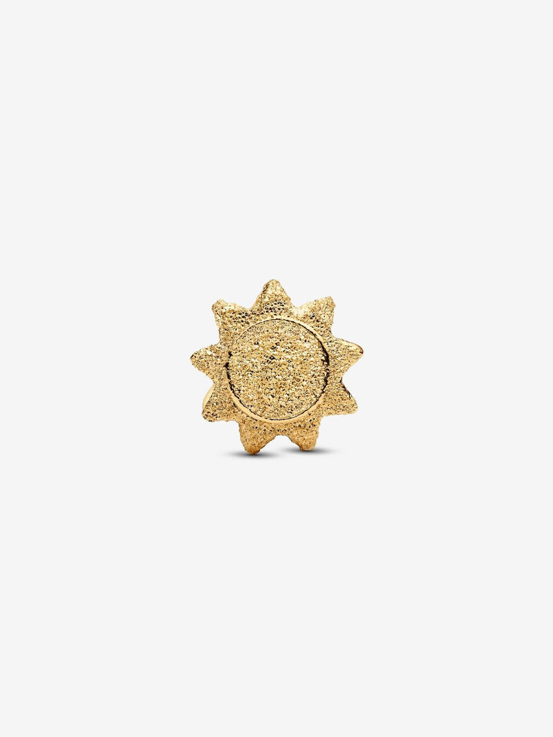 Textured Sun Mini Charm - 14ct Gold Plated - 764052C00
