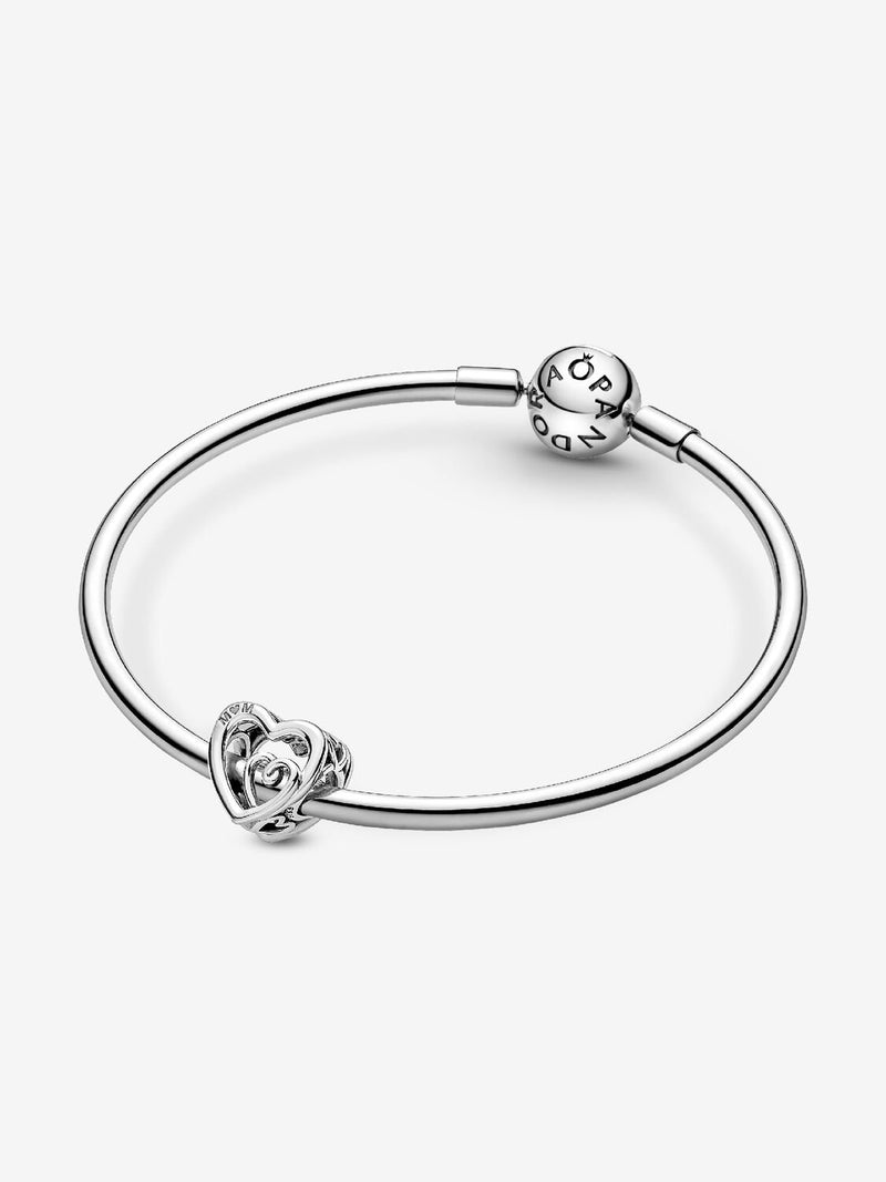 Entwined Infinite Hearts Charm - Sterling Silver - 790800C00