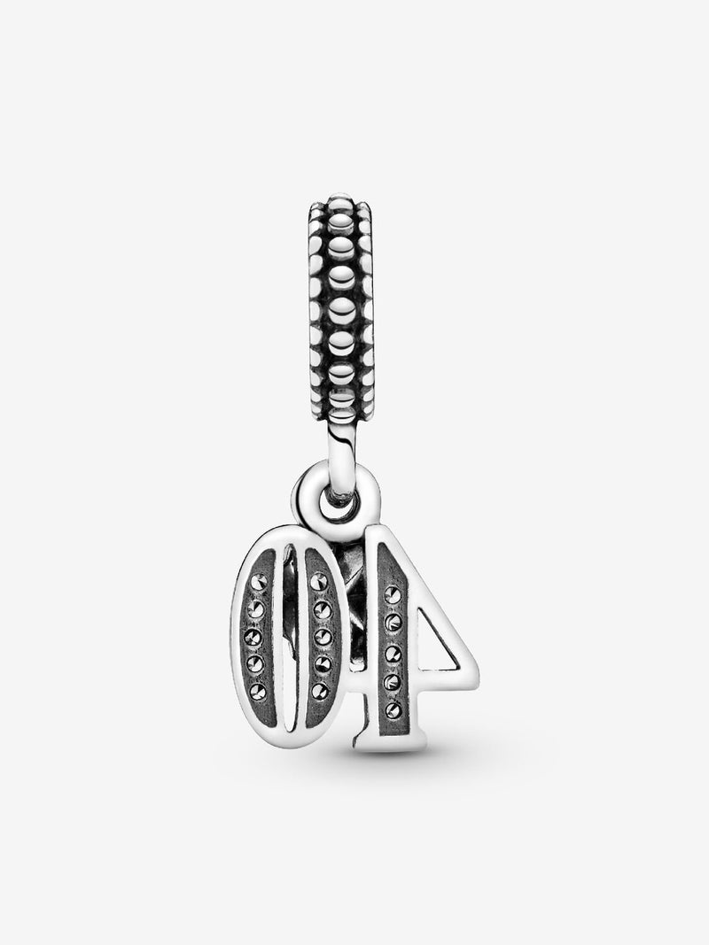 40th Celebration Dangle Charm - Sterling Silver - 791288CZ