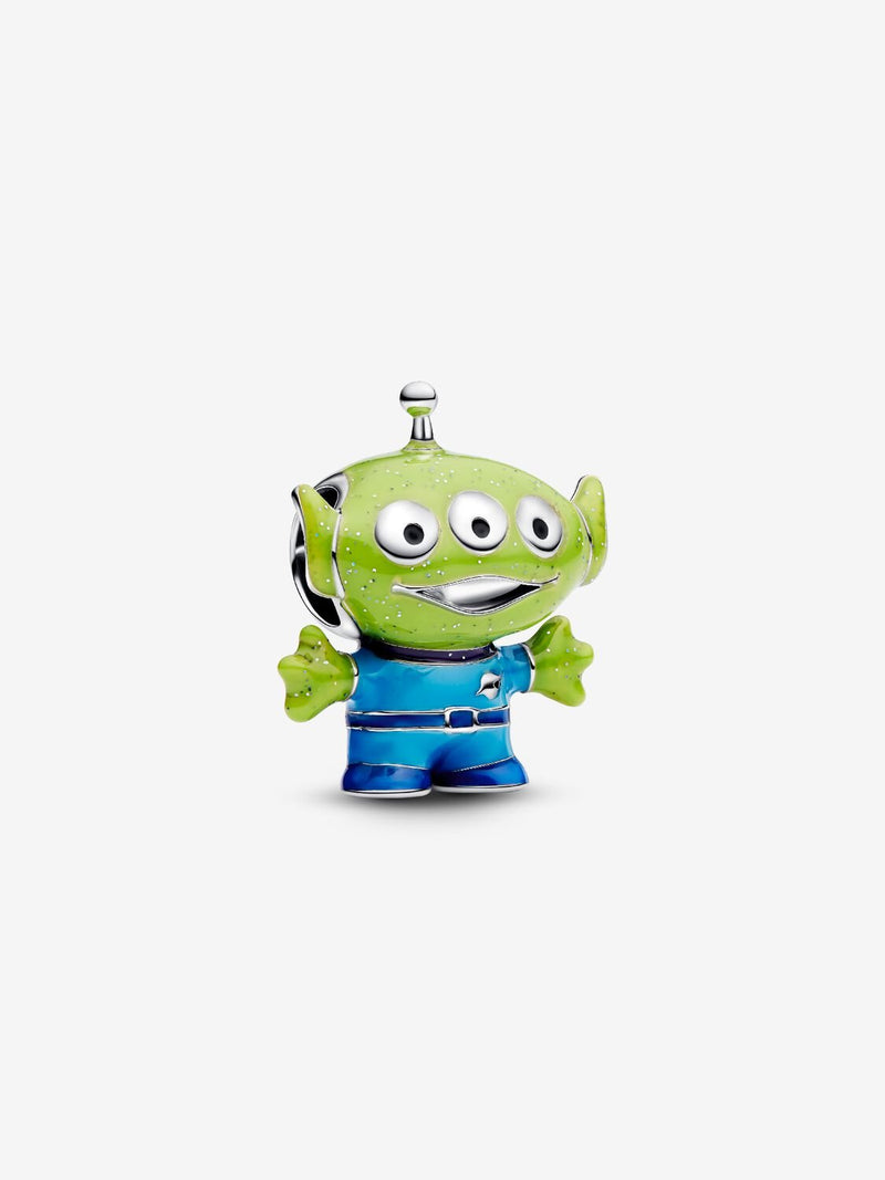 Disney Pixar Little Green Men Charm - Sterling Silver - 794024C01