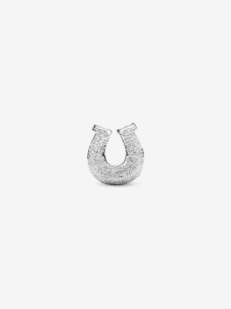 Textured Horseshoe Mini Charm - Sterling Silver - 794056C00