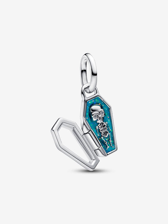 Openable Glow in the Dark Coffin Dangle Charm - Sterling Silver - 794058C01