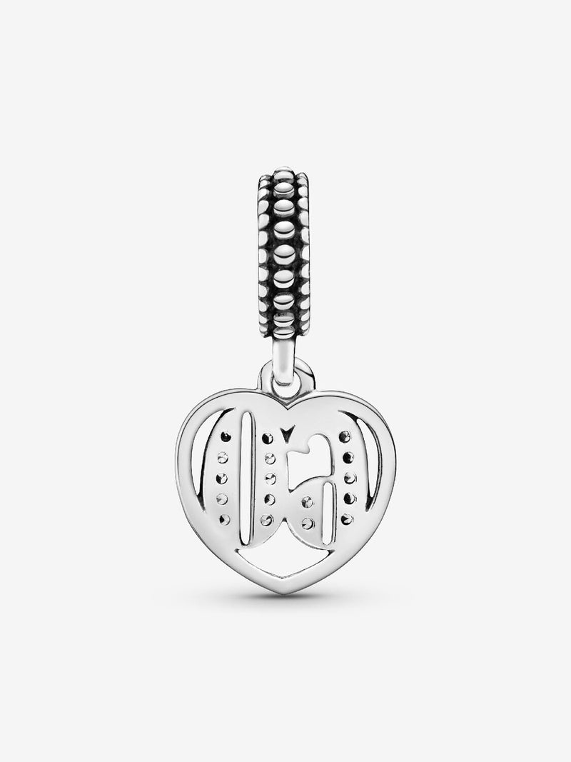 60th Celebration Dangle Charm - Sterling Silver - 797265CZ