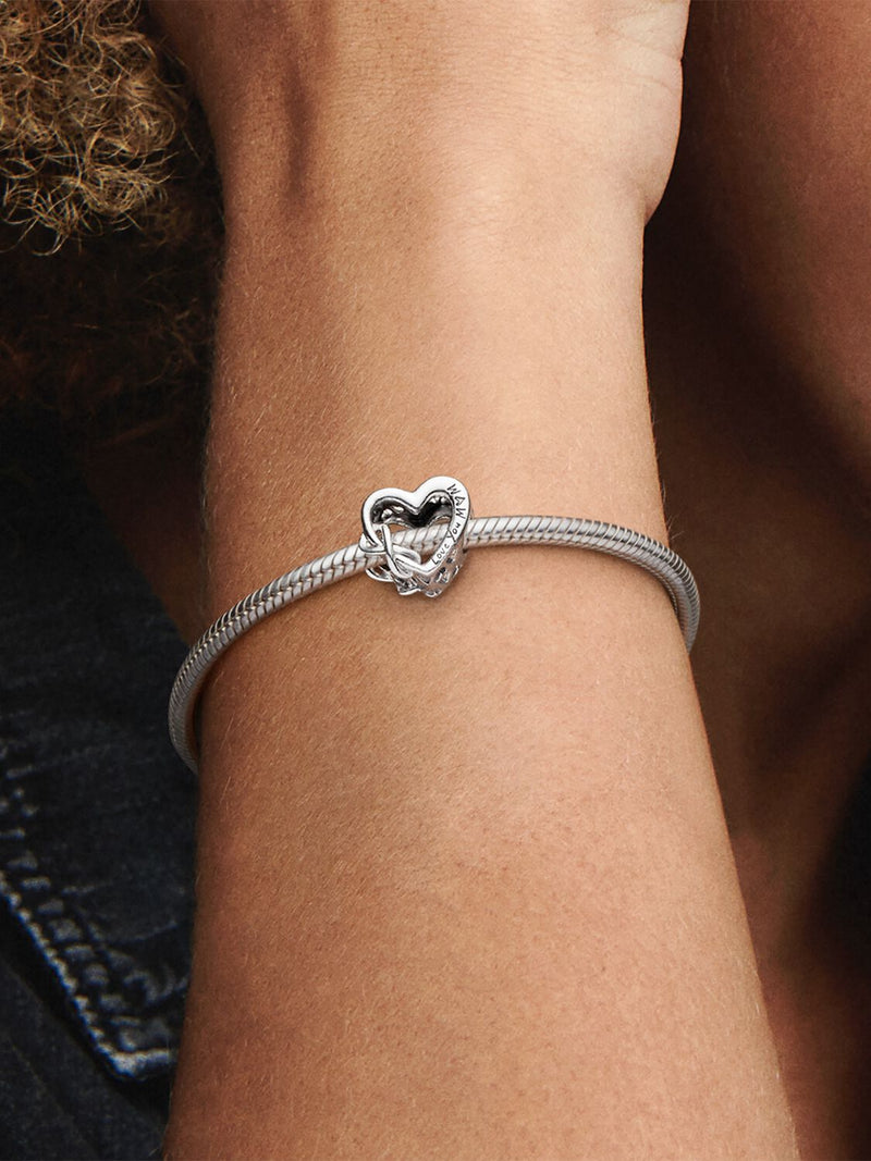 Love You Mum Infinity Heart Charm - Sterling Silver - 798825C00
