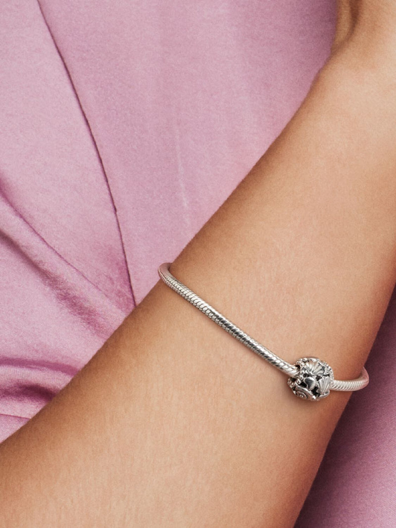 Openwork Starfish, Shells & Hearts Charm - Sterling Silver - 798950C00