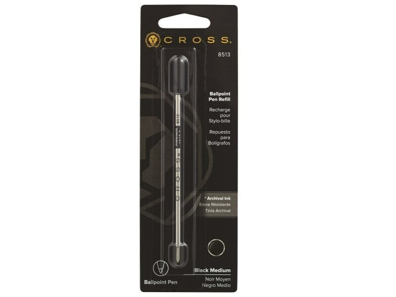 Ballpoint Pen Refill, Black - Medium - 8513