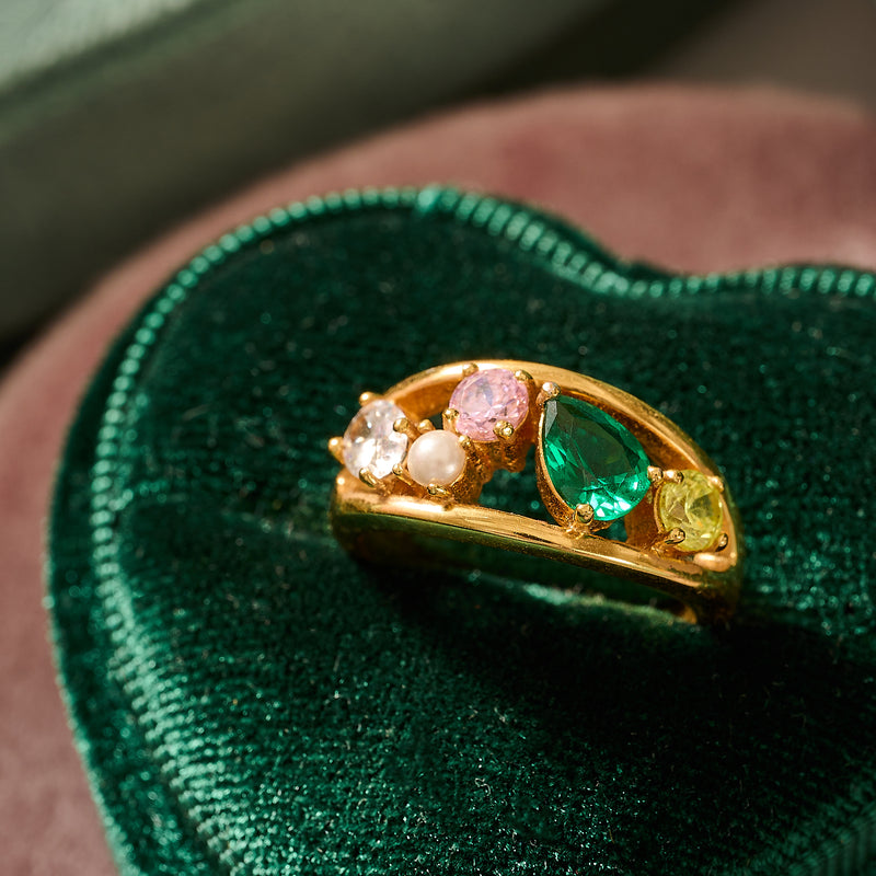 Sofia Cluster Ring - Gold - AS22CLR01