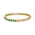 Dotty Emerald Tennis Bracelet - Gold - AS22TRB08