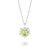Electric Heart Mini Peridot Necklace - Silver - EGHN5PDS