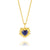 Electric Heart Mini Sapphire Necklace - Gold - EGHN5SAGP