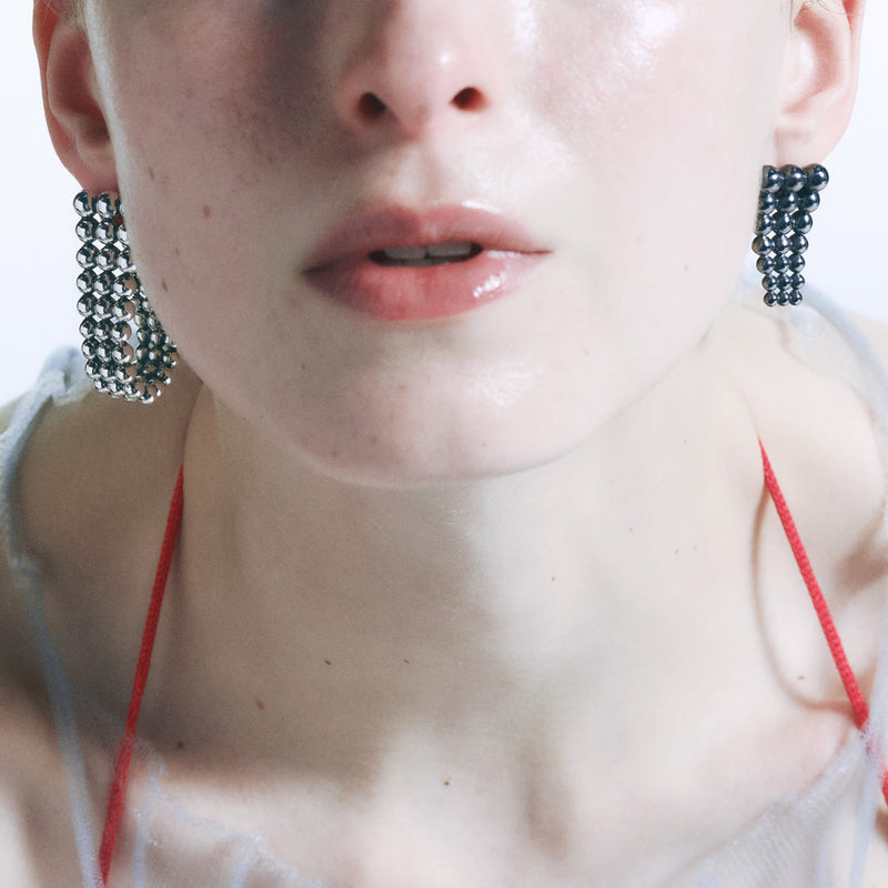 Moonlight Grapes Single Earring, Left - Silver - 20001457