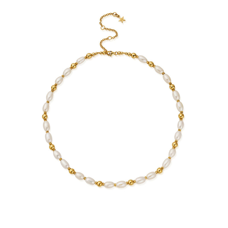 Ocean Pearl Necklace - Gold - GNLPFR