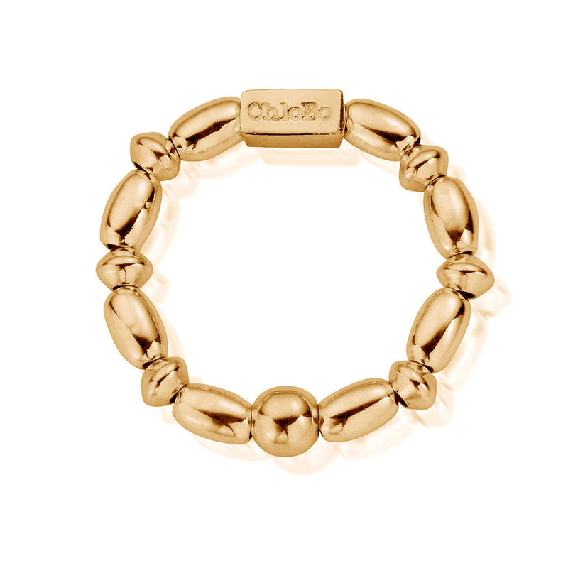 Mini Rice Ring, Medium - Gold - GRMR2