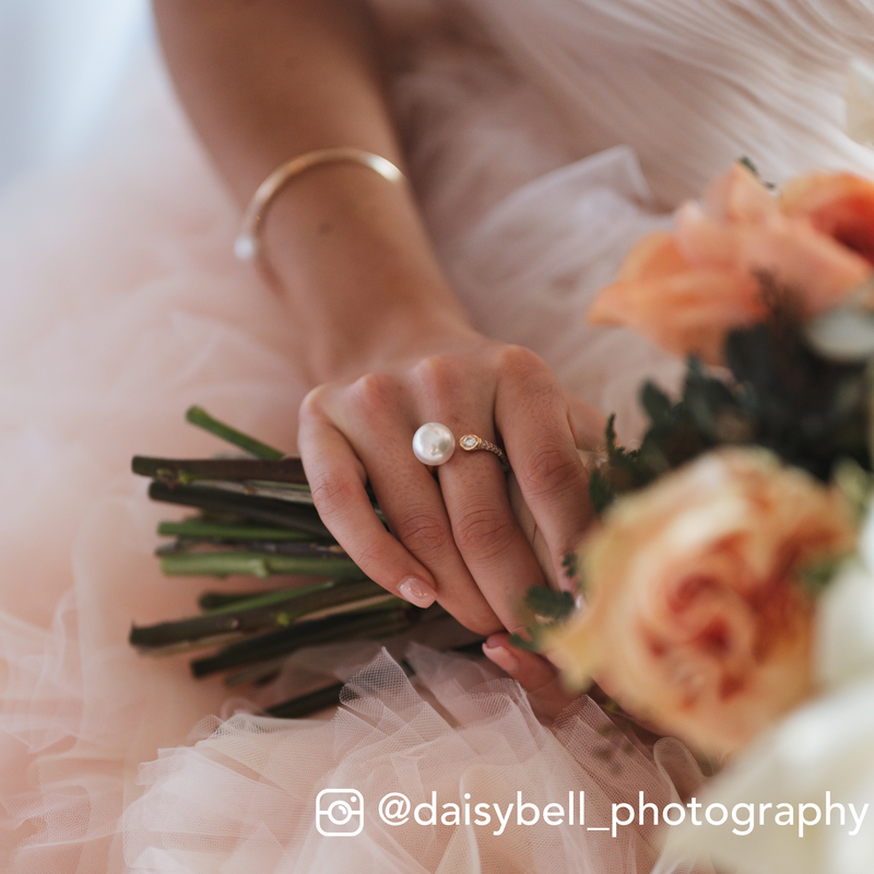 Southsea Cultured Pearl & Diamond Ring - 18ct Rose Gold - 5-23435-01
