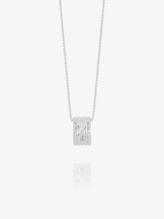 Lifestream Ring Necklace - Silver - PMN12S
