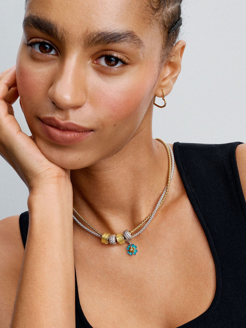 Asymmetrical Heart Hoop Earrings - 14ct Gold Plated - 268307C00